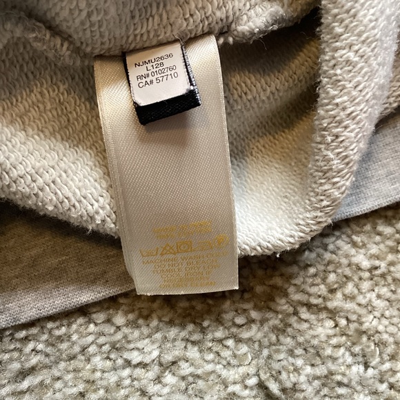 Kate Spade x Darcel Boatneck Grey Sweatshirt Pink Donut Medium Doughnut Top - Picture 9 of 9